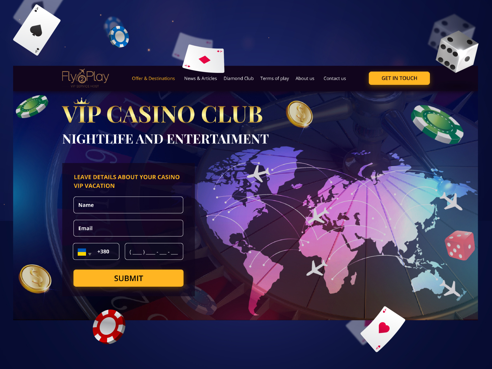 VIP Casino Club by Alina Tronzа on Dribbble