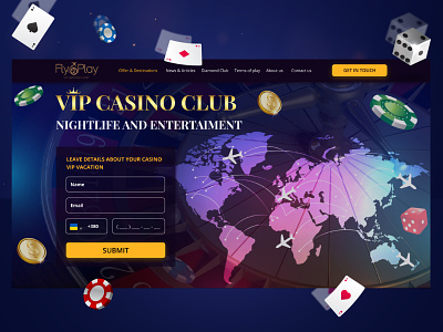 VIP Casino Club booking casino casino games design hotels ui ux