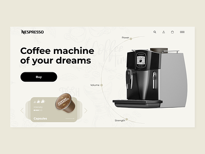 Coffee machine coffe machine coffee coffee cup design desktop nespresso ui ux
