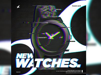 FastTrack Watch. banner banner design brand effect fasttrack watches fasttrack watches glitch new watch