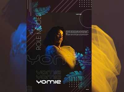 Role Model Poster. leaves minimal model modeling poster poster art poster design role model typography yomie
