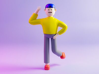 3D character illustration.