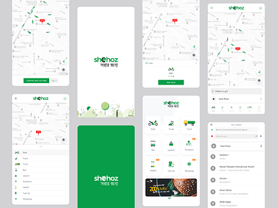 Shohoz Rideshare App android app car comapre driver ios maise map money navigation onboarding ride rideshare share shohoz taxi transport travel trip