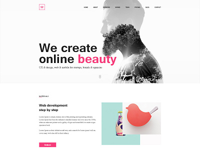 Creative Agency agency clean cool creative material minimal template ui ux web website