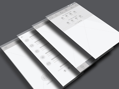 Photo Editing iOS App app cuberto ios iphone mockup sketches wireframes