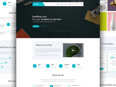 Pixel - Corporate PSD Template