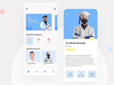 Doctor appointment app UI app ui ux