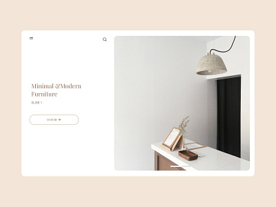 Modern Furniture Web UI ui webdesign