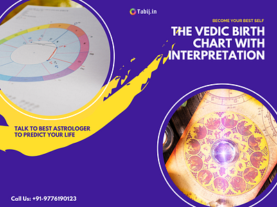 The Vedic BIrth Chart With Interpretation 1 astrology birthday card branding rasi