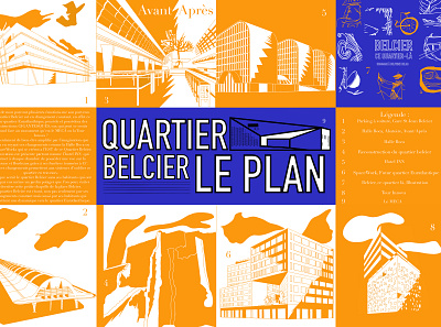 Plan Belcier 2019 design graphic graphic design hommage illustration map