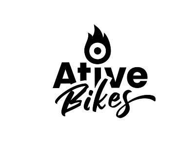 Ative Bikes Logo Prototype brand identity branding branding design creative design dynamic illustration logo modern modern design performance simple