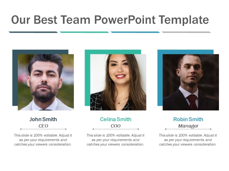 Our Best Team Free PowerPoint Template by Kridha Graphics on Dribbble