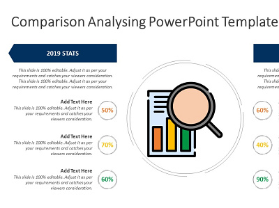 Comparison Analysing PowerPoint Template comparison comparison chart data analysis data visulization design powerpoint presentation powerpoint templates presentation design