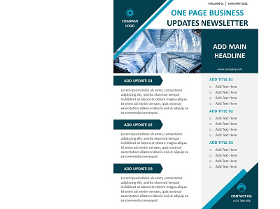 One Page Business Update Newsletter Template business newsletter templates corporate newsletter templates newsletter newsletter graphics newsletter templates newsletters examples one pager one pager examples one pager ideas one pager templates template email template email newsletter