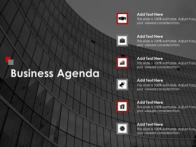Business Agenda PowerPoint Presentation Slide