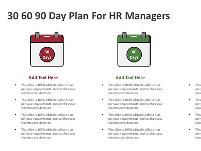 30 60 90 Day Plan PowerPoint Template