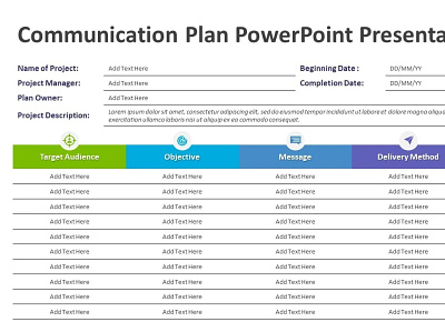 Communication Plan Presentation designs, themes, templates and ...