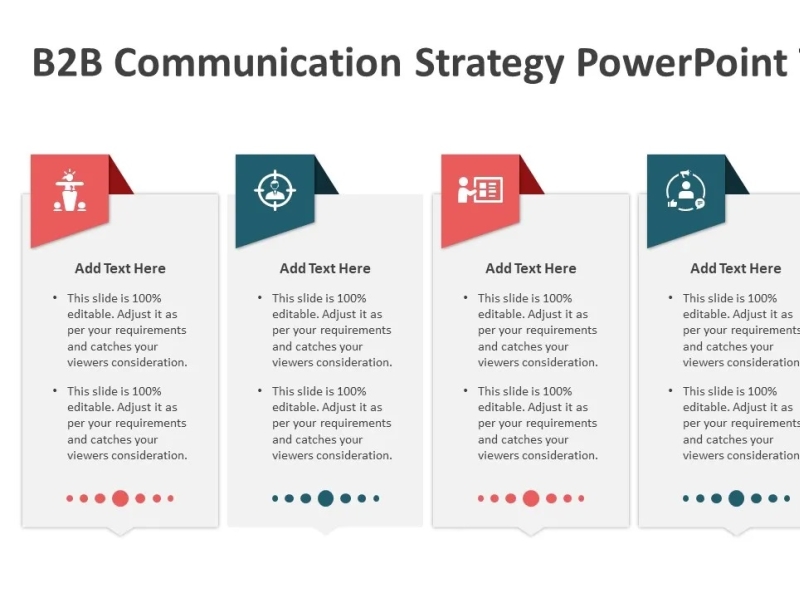 B2B Communication Strategy PowerPoint Template By Kridha Graphics On ...