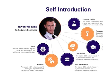 Self Introduction PowerPoint Presentation Slide