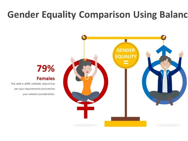 Gender Equality Comparison Using Balance Scale by Kridha Graphics on