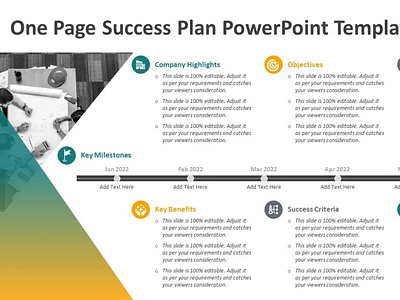 One Page Success Plan PowerPoint Template