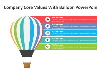 Company Core Values with Balloon PowerPoint Template creative powerpoint templates design powerpoint design powerpoint presentation powerpoint presentation slides powerpoint templates presentation design presentation template slides
