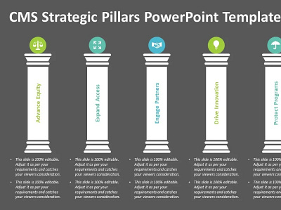 CMS Strategic Pillars PowerPoint Template cms strategic pillar creative powerpoint templates powerpoint design powerpoint presentation powerpoint presentation slides powerpoint templates presentation design presentation template