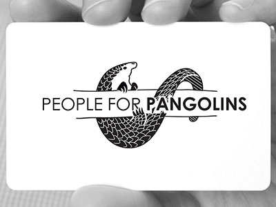 People For Pangolins - Logo and Identity brand brand design identity illustrator logo pangolin stationery