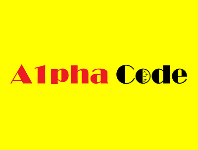 Alpha Code Font alphacode logo logo design