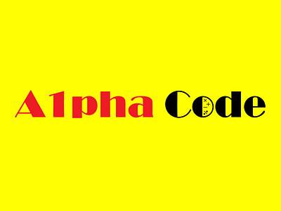 Alpha Code Font alphacode logo logo design