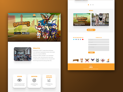 Ui Laboe Game Indonesia branding graphic design ui web design