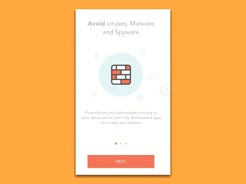 Walkthrough animation app gif graphic illustration interaction ios iphone motion onboarding security walkthrough