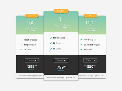 Choose plan design experience interface page plans pricing ui user ux