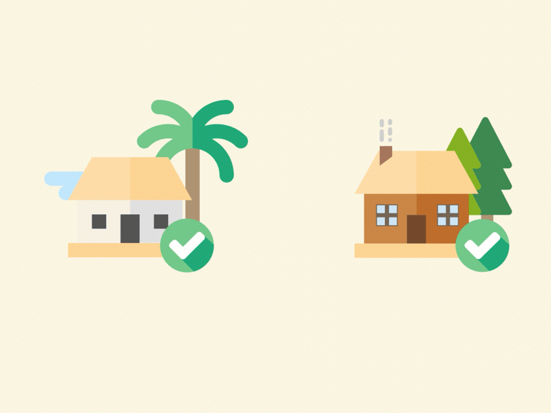 Icons cashback clean flat house icon icons travel