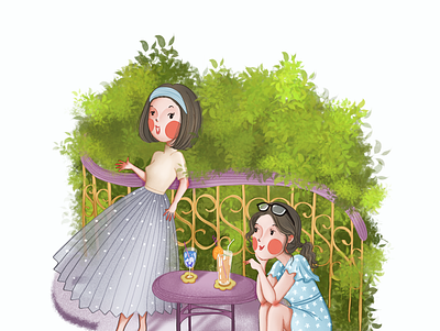 Girls Illustration illustration