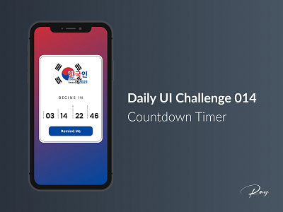 Daily UI Challenge 014 - Countdown Timer