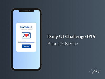 Daily UI Challenge 016 - Popup/Overlay