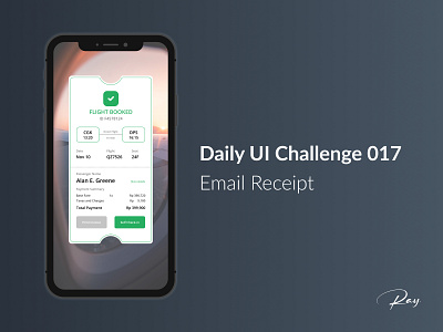 Daily UI Challenge 017 - Email Receipt