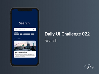 Daily UI Challenge 022 - Search