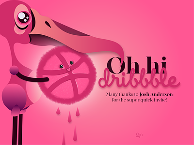 Hi dribbble! debut dribbble firstshot graphicdesign illustraion invite thanks thankyou vector