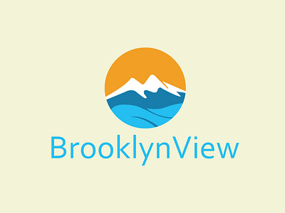 BrooklynView modern logo design