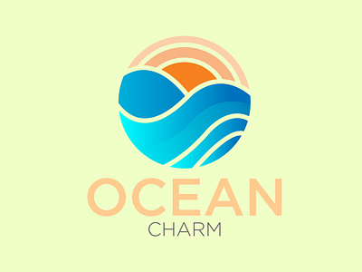 Ocean Charm brand logo design