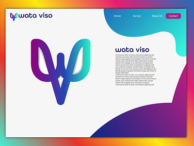 Wata Viso personal branding logo design