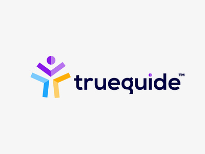 Trueguide Logo Design best logo design flat guide logo human icon human logo icon iconic logo logo logo design 2022 logo idea logofolio 2022 minimal minimalist logo modern logo travel logo travelers logo trueguide logo trueguide logo design typography