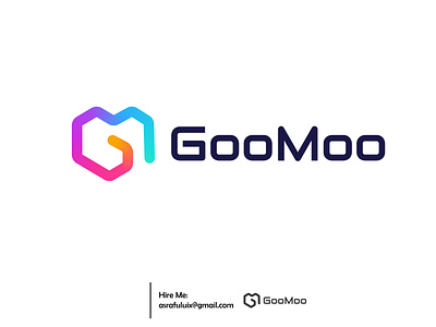 GooMoo Logo Design best logo branding flat gm letter logo gm logo icon goomoo goomoo logo goomoo logo design logo logo idea logo maker logofolio 2022 minimal modern logo typography