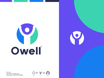 Owell Logo Design best logo best logo designer in the world best logo logo designer branding flat human icon logo human logo ico icon iconic logo logo logo design logo idea logofolio minimal modern logo modern minimalist o letter logo owell logo typography