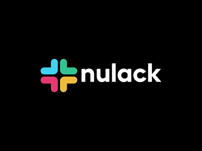 Nulack Logo Design best logo branding colorful logo design flat icon iconic logo illustration logo minimal modern logo nulack nulack logo slack logo design typography ui