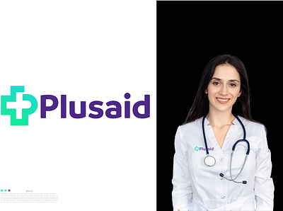 Plusaid Logo Design best logo branding clean logo design flat icon illustration logo logo design logo idea logo maker medical logo minimal modern logo plus plus logo plusaid plusaid logo tech medical logo typography