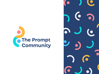 The Prompt Community Logo Design branding clean logo community logo design flat group logo icon iconic logo illustration logo logo design minimal modern modern logo tech icon tech logo technology typography ui