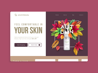 AutumnBeauty Skincare - Landing Page